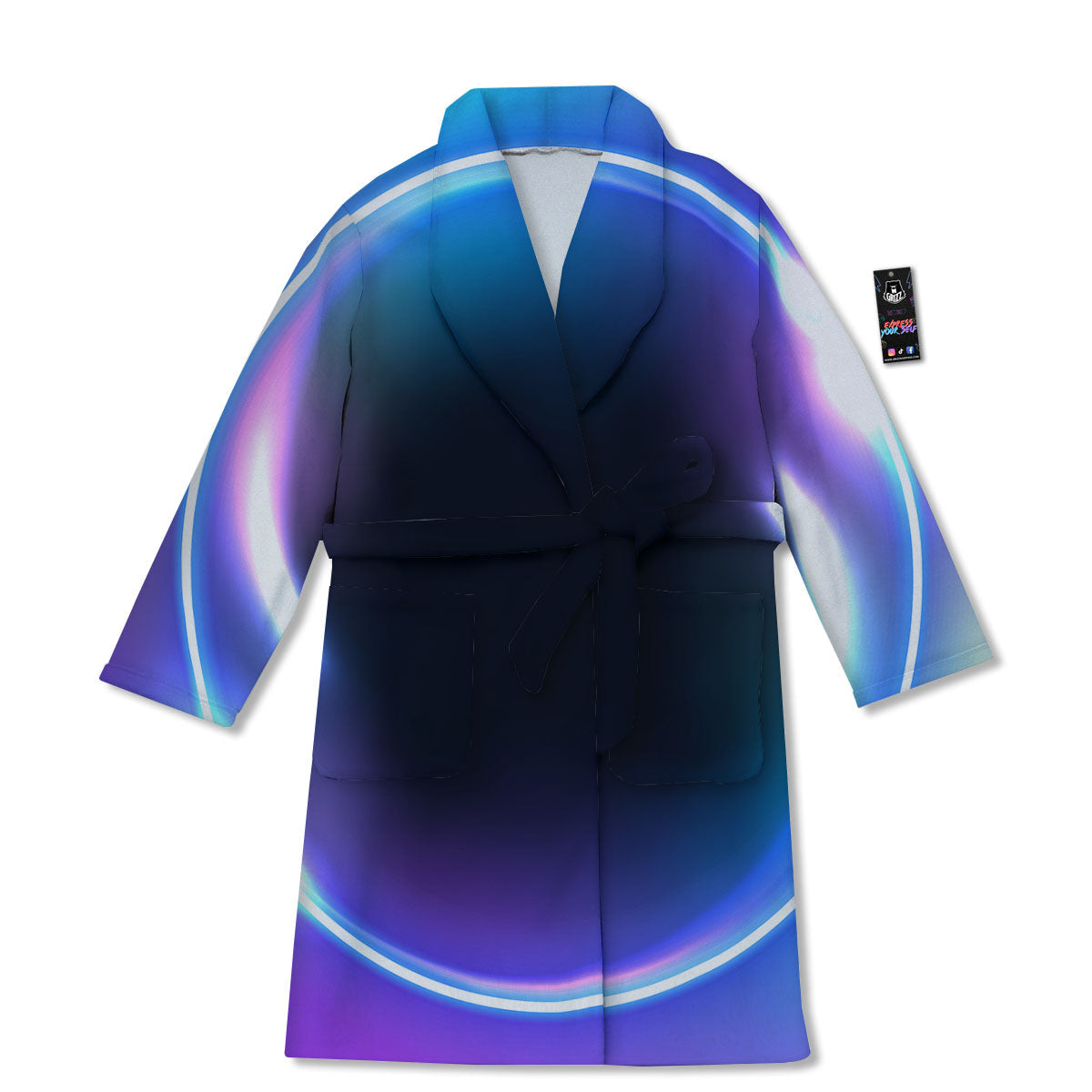 Bubble Rave Print Bathrobe-grizzshop