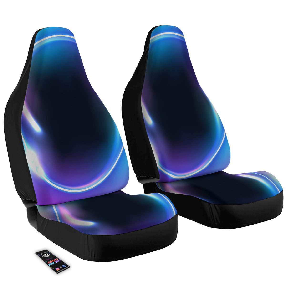 Bubble Rave Print Car Seat Covers-grizzshop