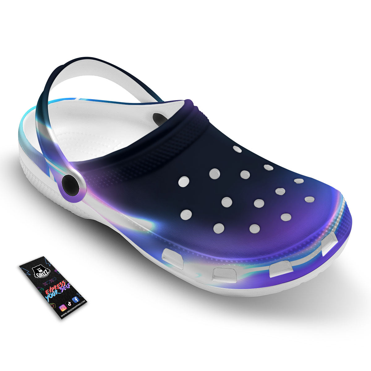 Bubble Rave Print Clog-grizzshop