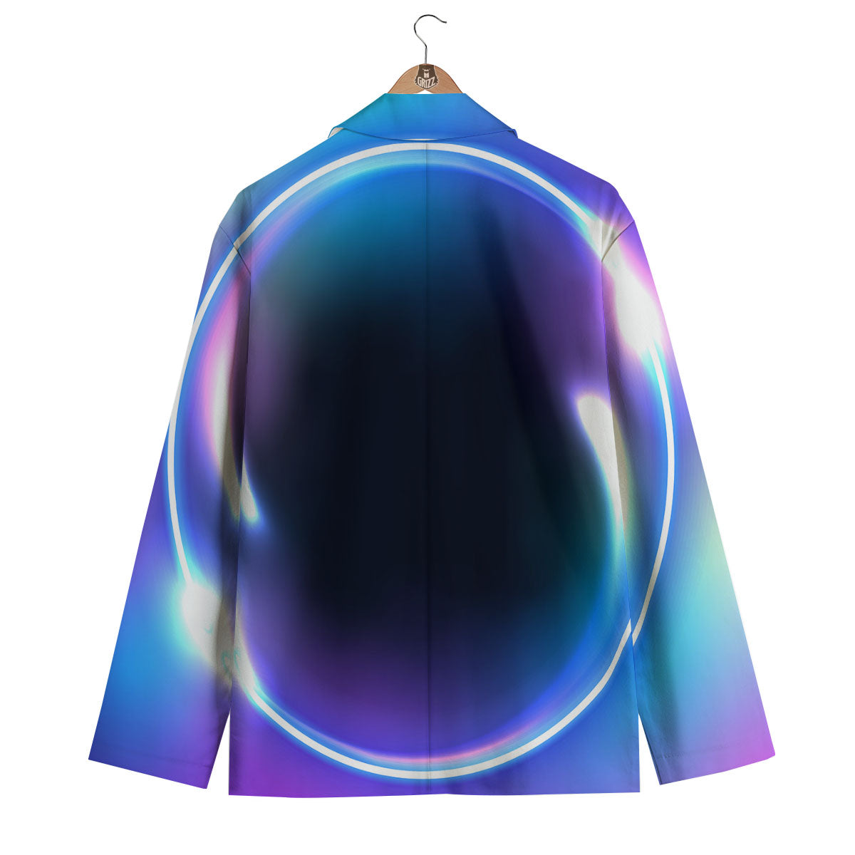 Bubble Rave Print Men's Blazer-grizzshop