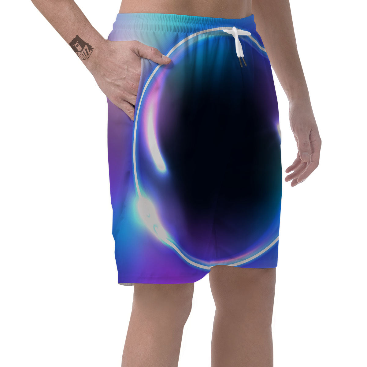 Bubble Rave Print Men's Shorts-grizzshop