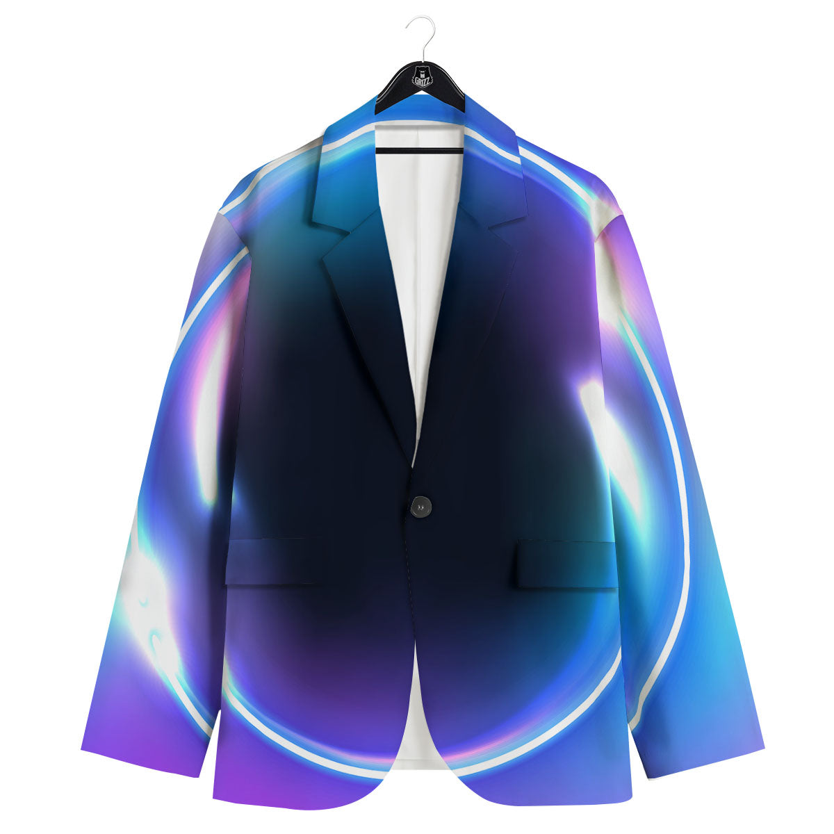 Bubble Rave Print Men's Sport Coat-grizzshop