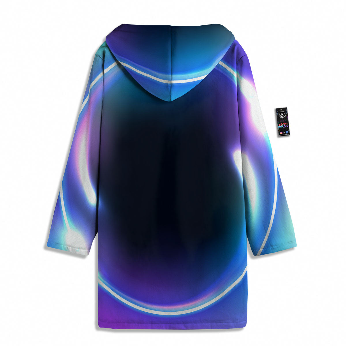 Bubble Rave Print Men's Windbreaker Jacket-grizzshop