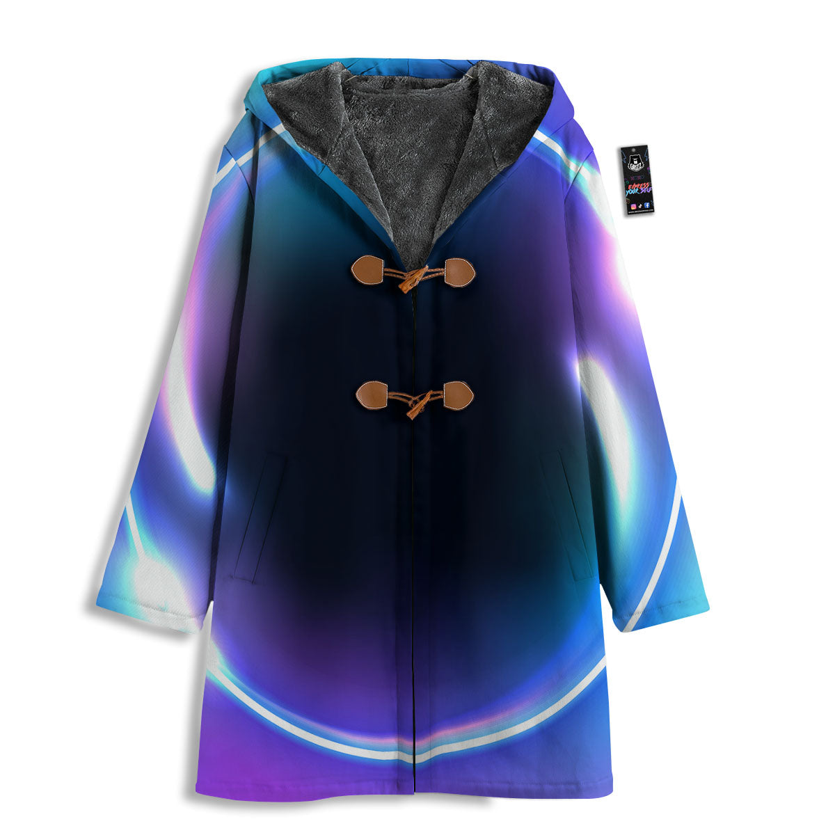 Bubble Rave Print Men's Windbreaker Jacket-grizzshop