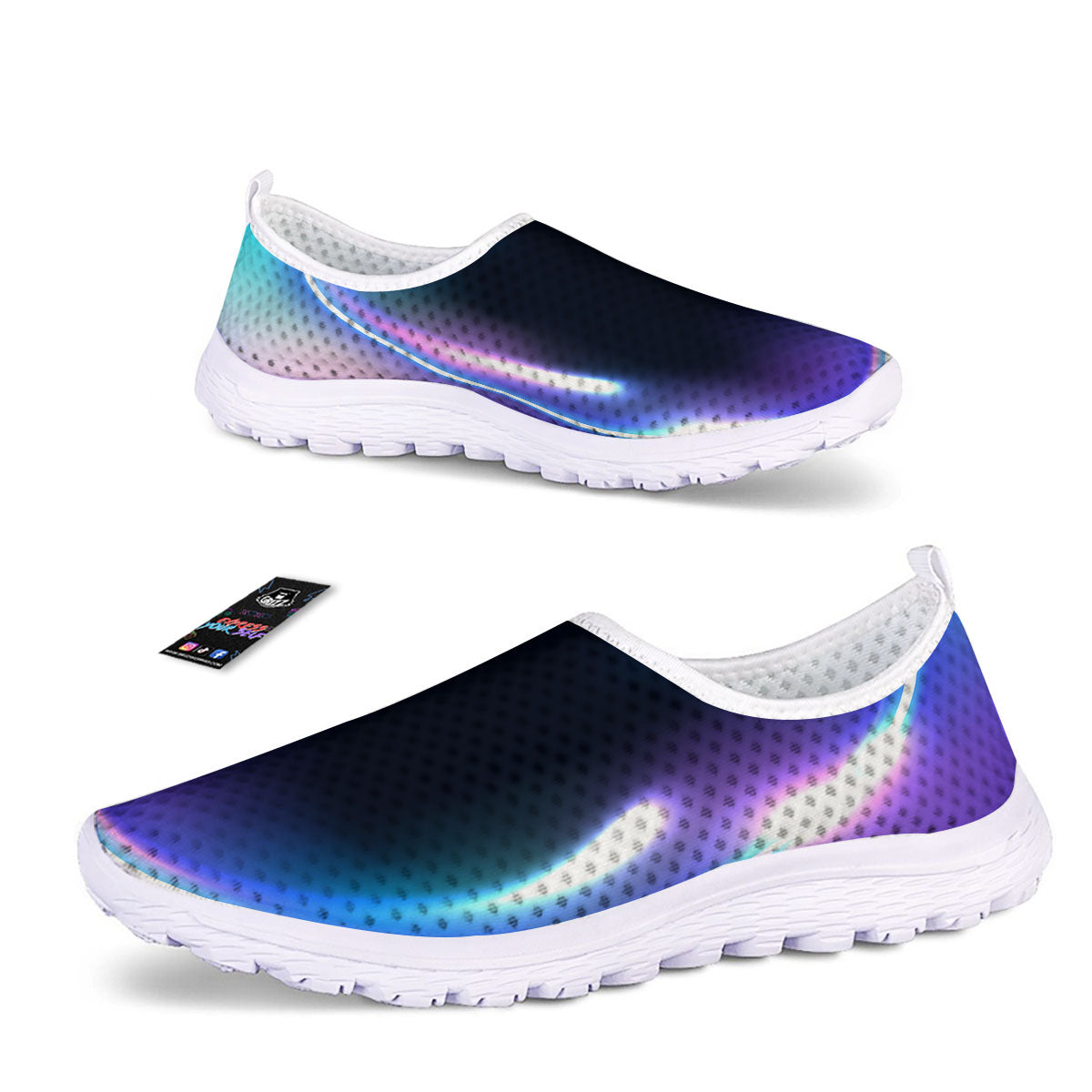 Bubble Rave Print Nurse Shoes-grizzshop