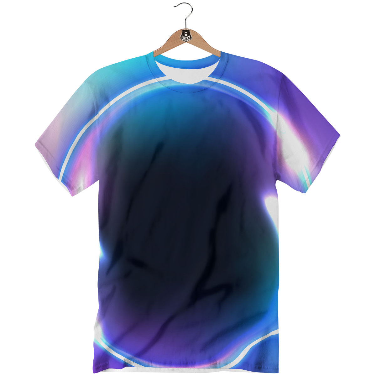 Bubble Rave Print T-Shirt-grizzshop