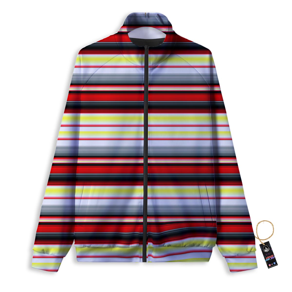 Bubble Rave Print Track Jacket-grizzshop
