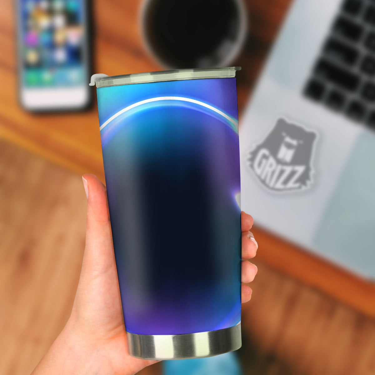 Bubble Rave Print Tumbler-grizzshop