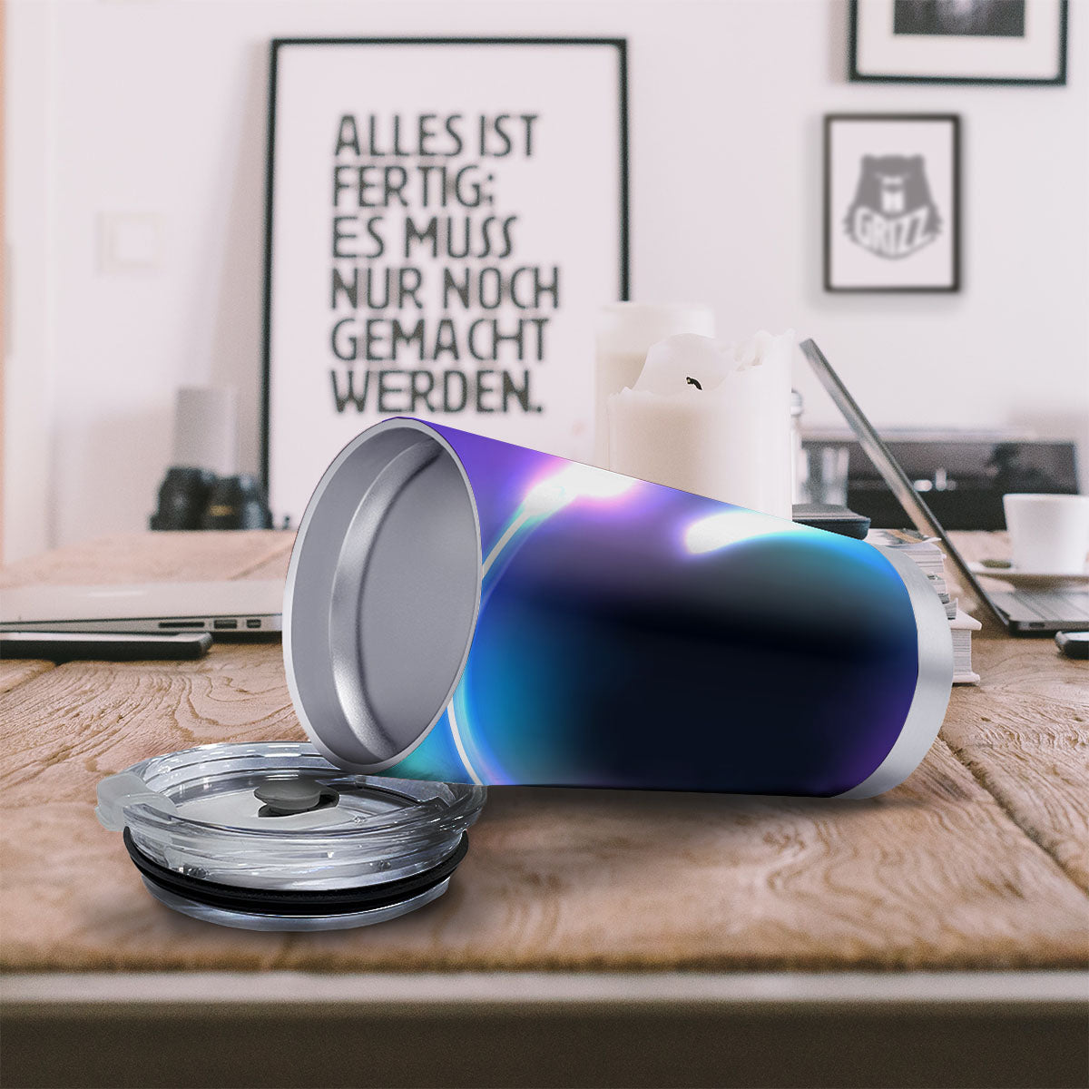 Bubble Rave Print Tumbler-grizzshop