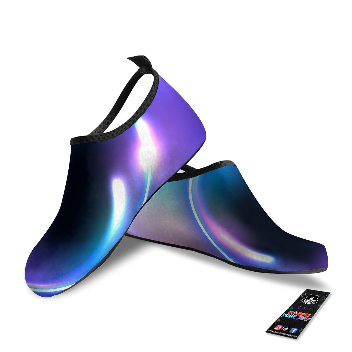 Bubble Rave Print Water Shoes-grizzshop