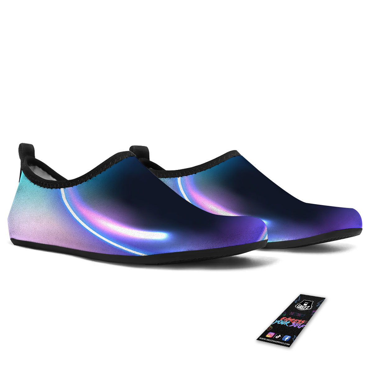 Bubble Rave Print Water Shoes-grizzshop