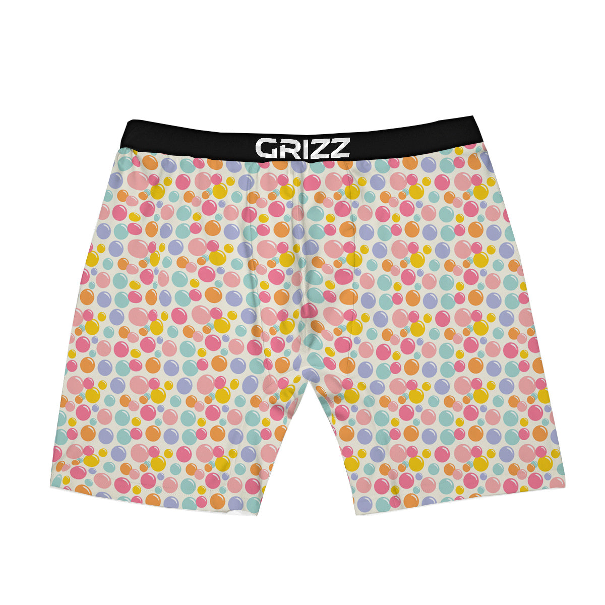 Bubble Soap Colorful Print Boxer Briefs-grizzshop