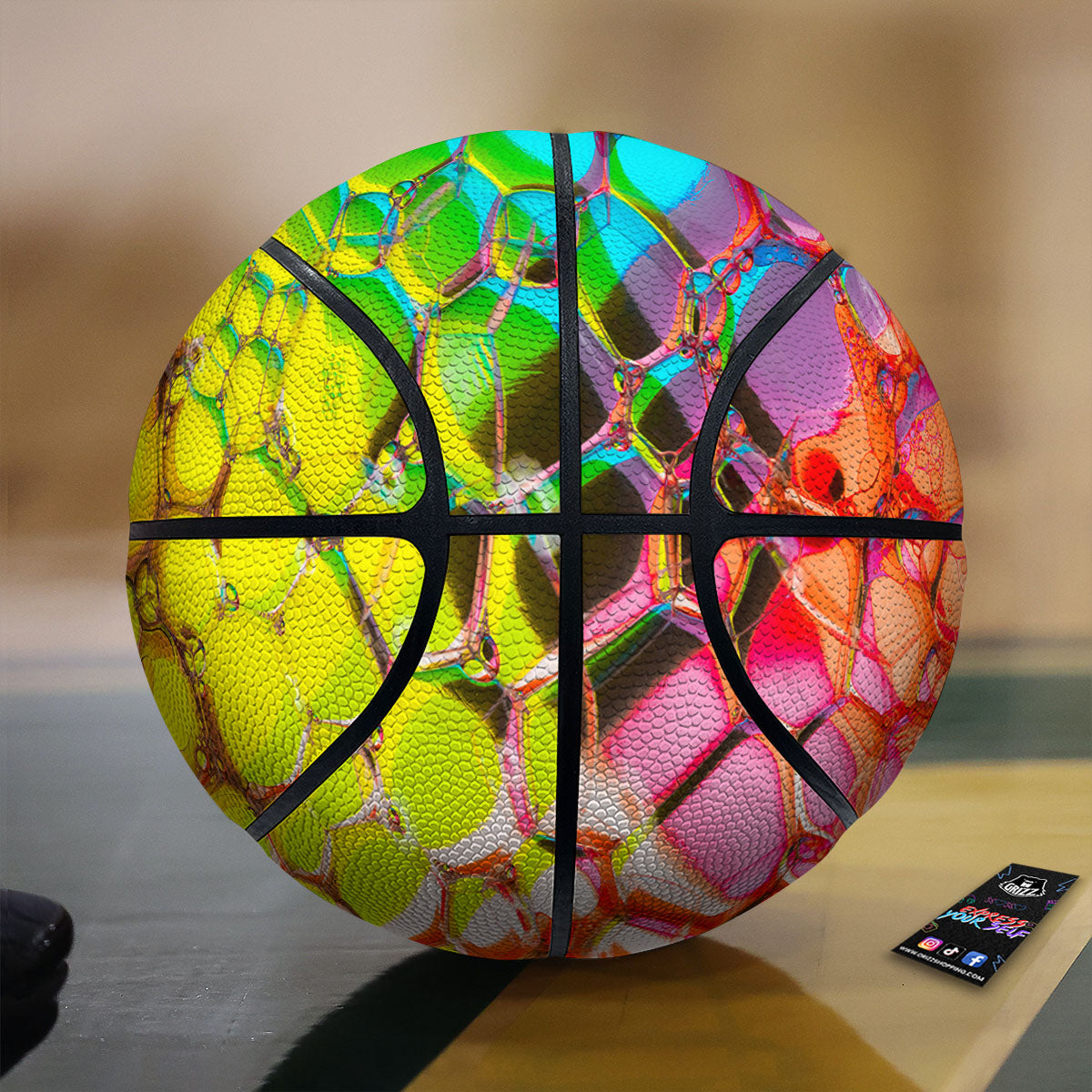Bubble Soap Psychedelic Print Basketball-grizzshop