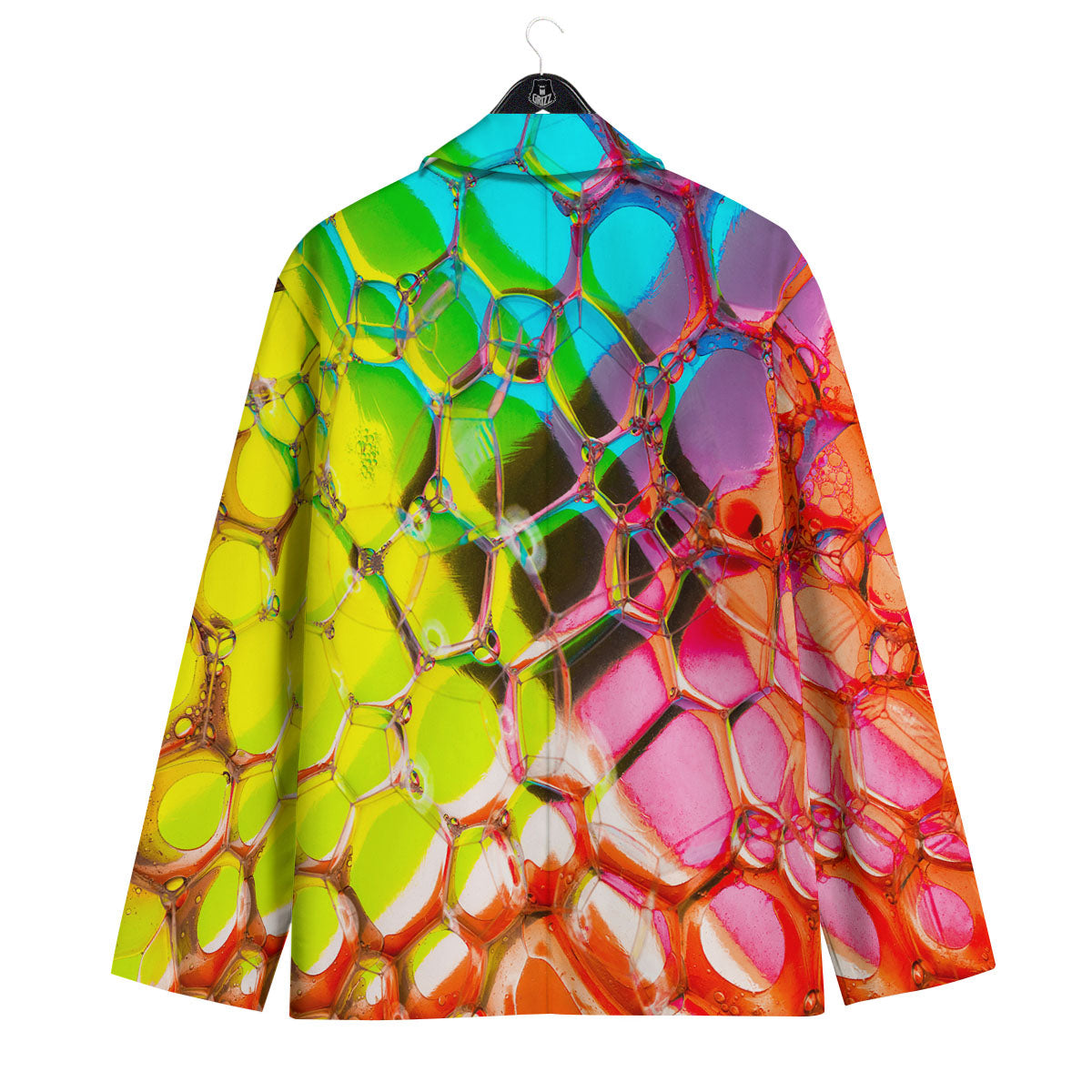 Bubble Soap Psychedelic Print Men's Sport Coat-grizzshop