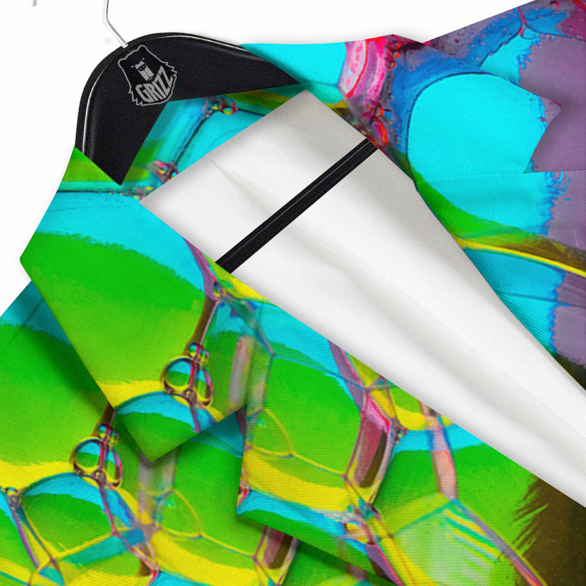 Bubble Soap Psychedelic Print Men's Sport Coat-grizzshop