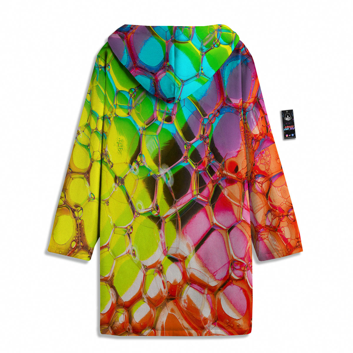 Bubble Soap Psychedelic Print Men's Windbreaker Jacket-grizzshop