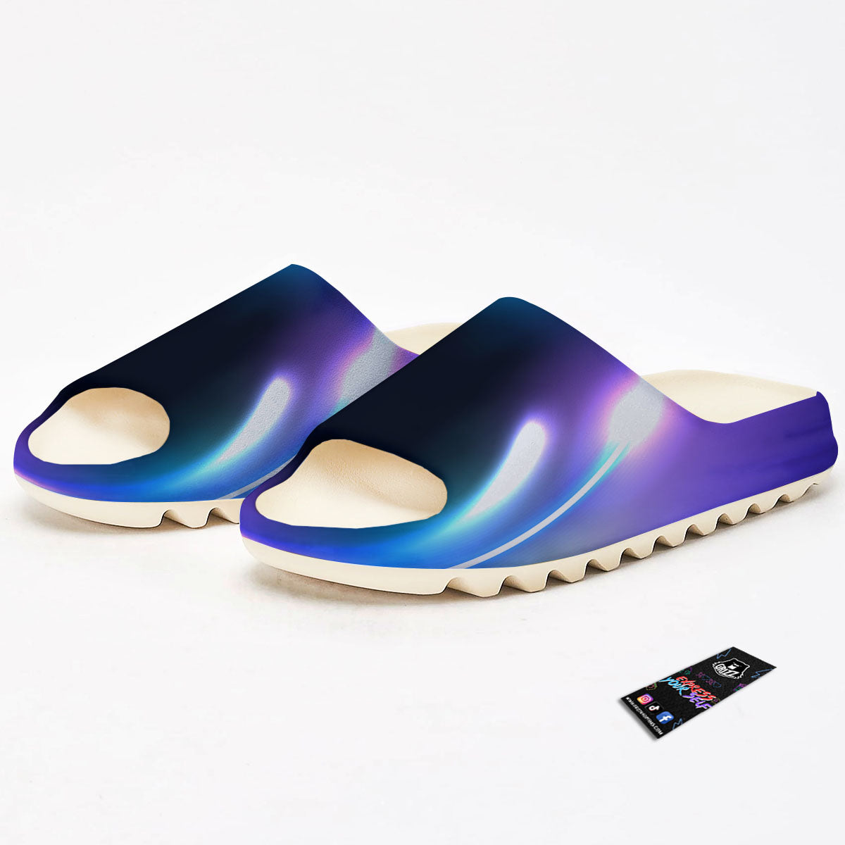 Bubble Rave Print Sandals-grizzshop
