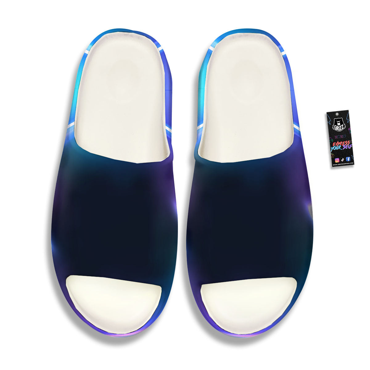 Bubble Rave Print Sandals-grizzshop