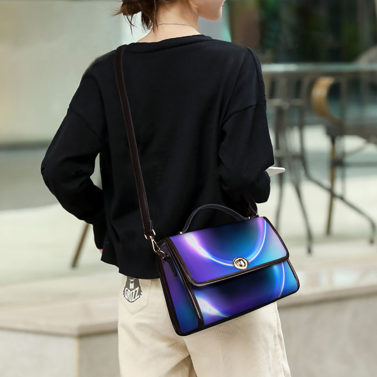 Bubble Rave Print Women's Satchel Bag