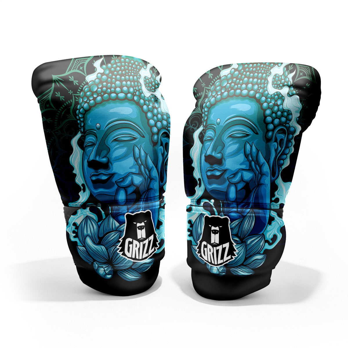 Buddha Blue Print Pro Boxing Glove