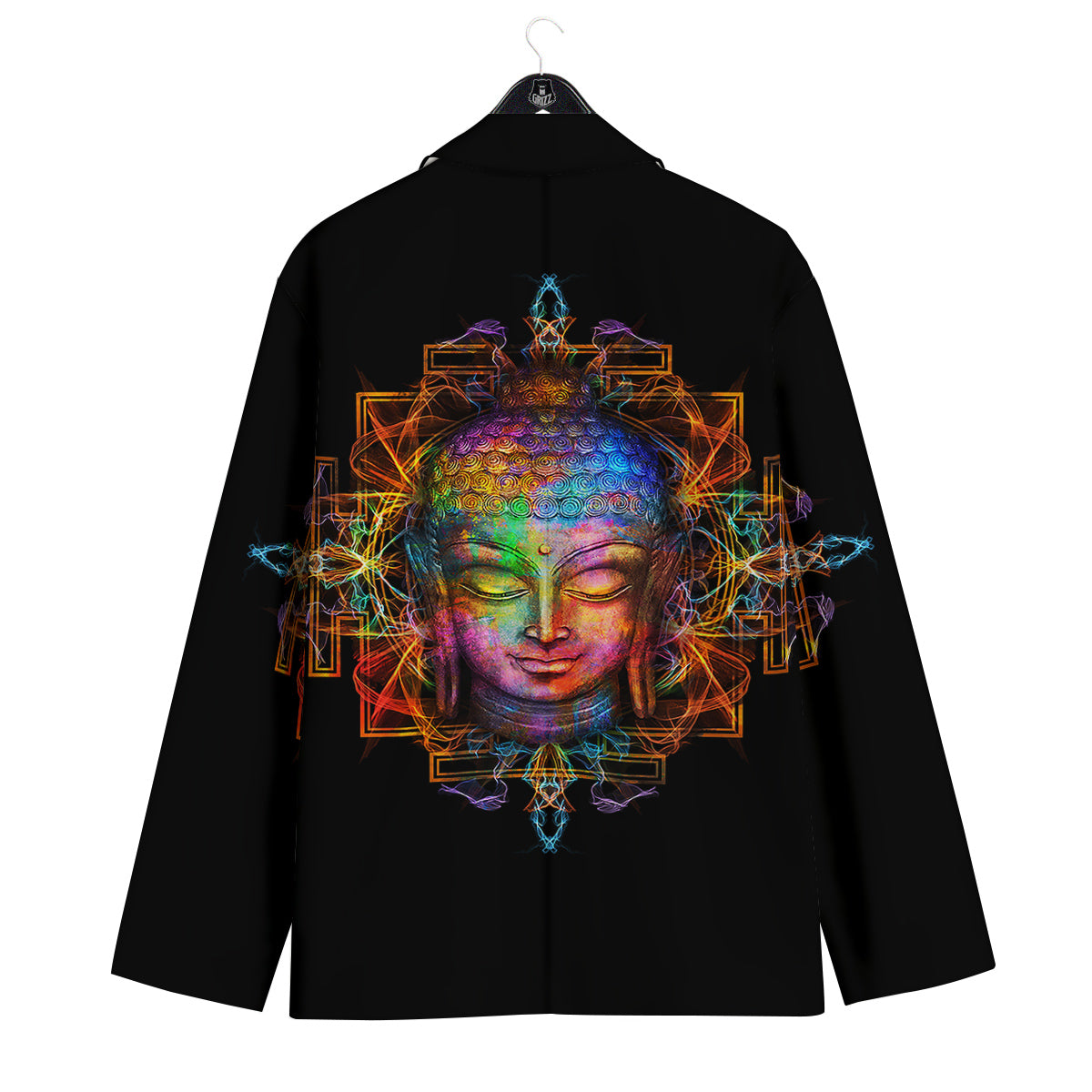 Buddha Colorful Print Men's Sport Coat-grizzshop