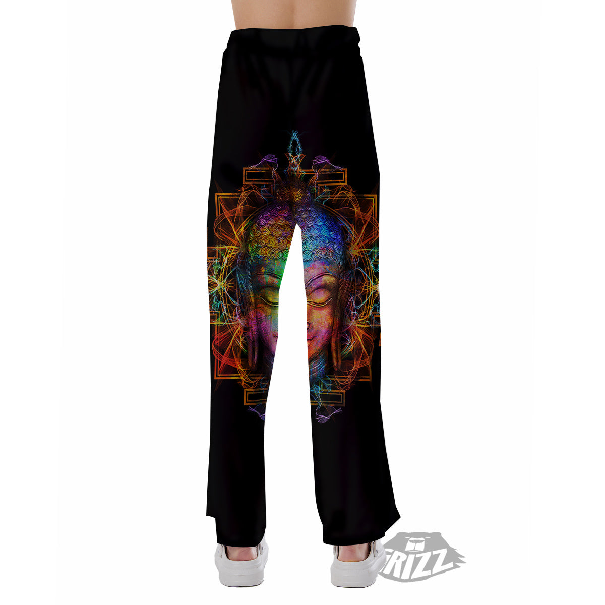 Buddha Colorful Print Pajama Pants-grizzshop
