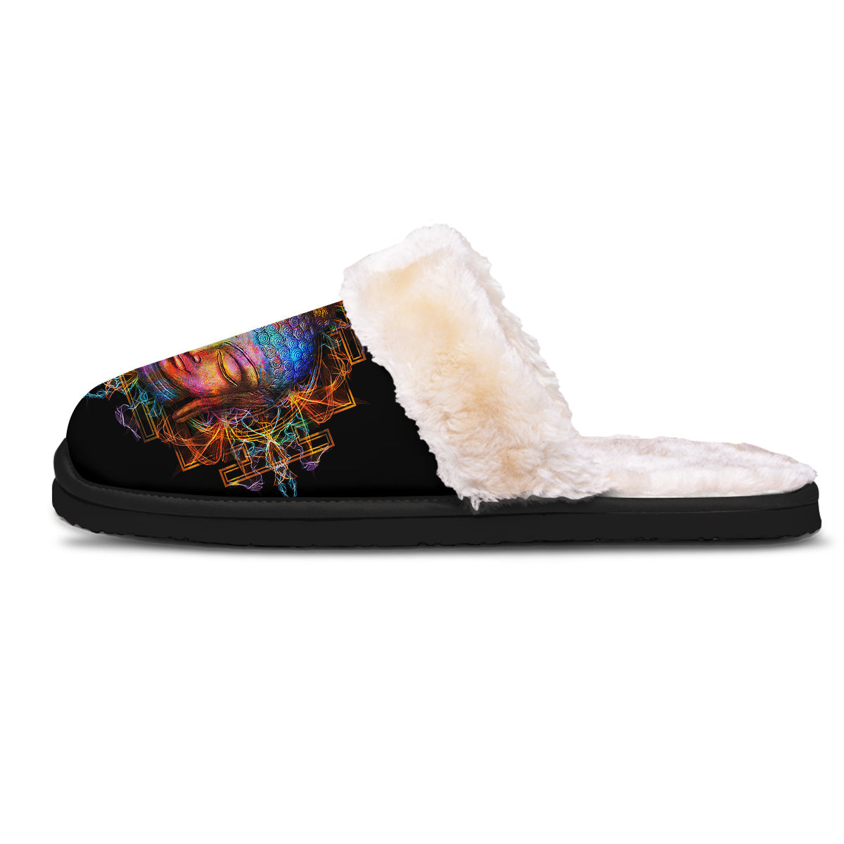 Buddha Colorful Print Slippers-grizzshop