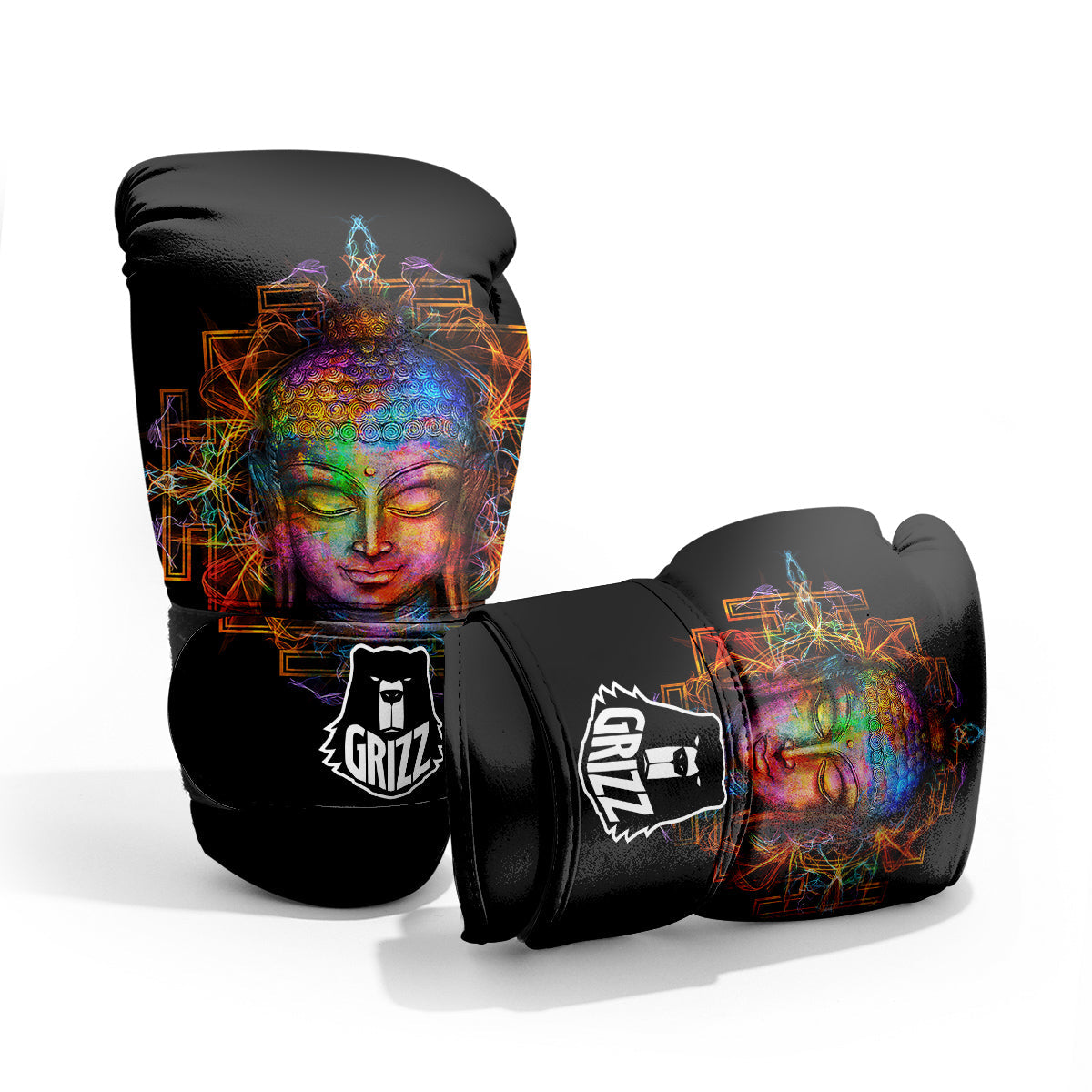 Buddha Colorful Print Pro Boxing Glove
