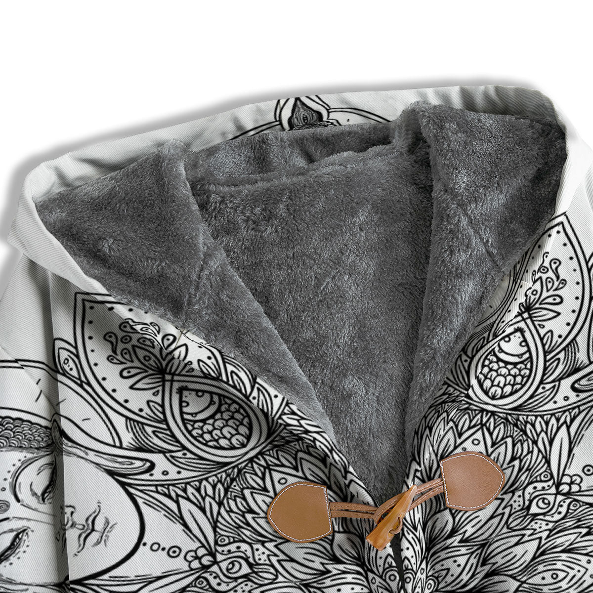 Buddha Face Ornate Mandala Print Men's Windbreaker Jacket-grizzshop