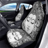 Buddha Mandala Spiritual Black White Print Car Seat Covers-grizzshop