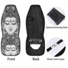 Buddha Mandala Spiritual Black White Print Car Seat Covers-grizzshop