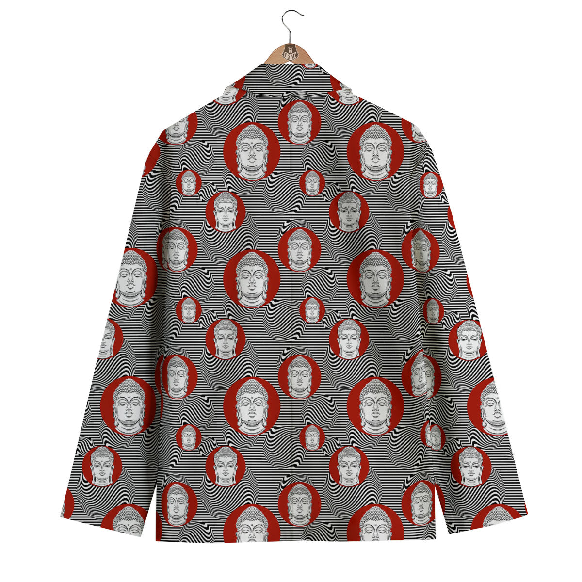 Buddha Print Pattern Men's Blazer-grizzshop