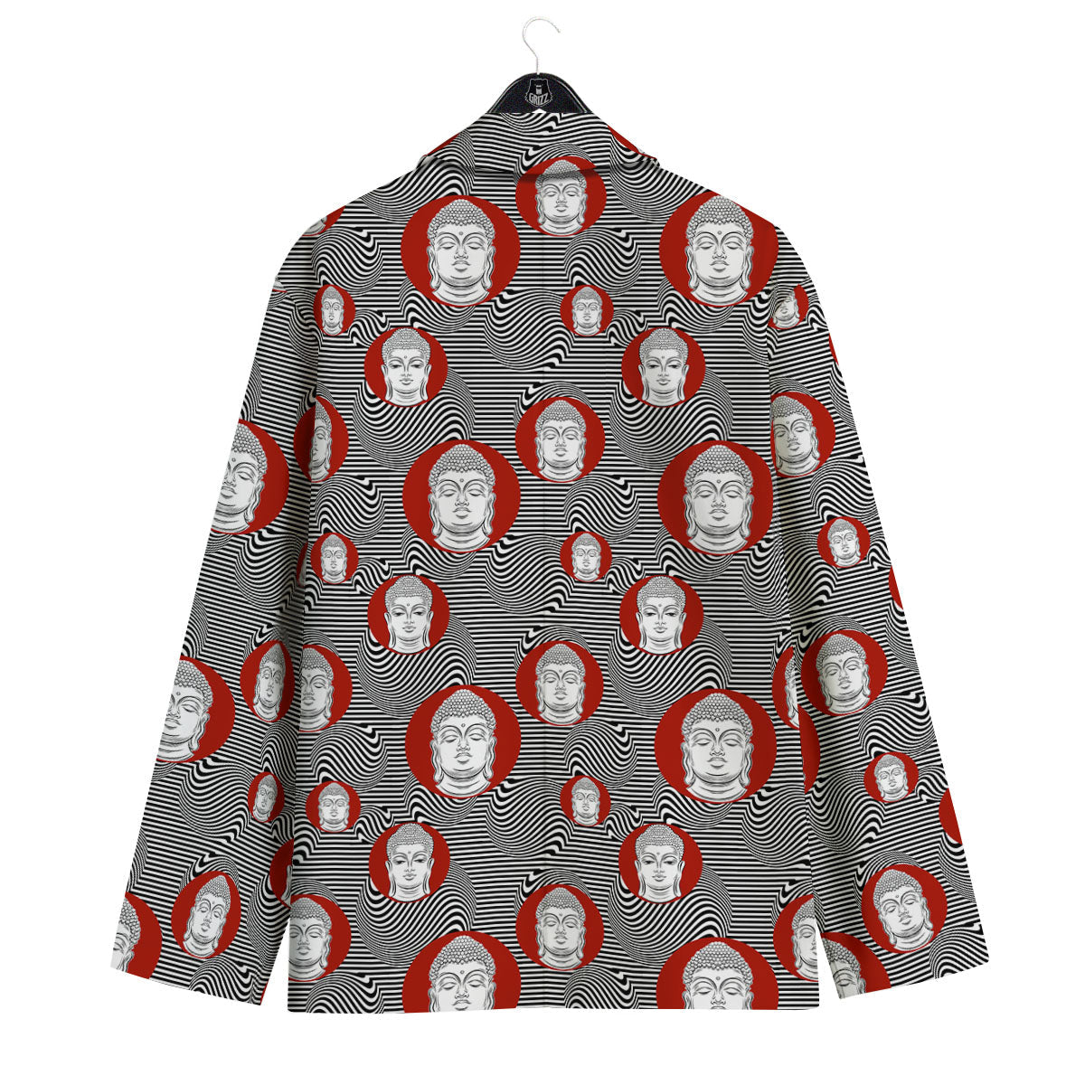 Buddha Print Pattern Men's Sport Coat-grizzshop