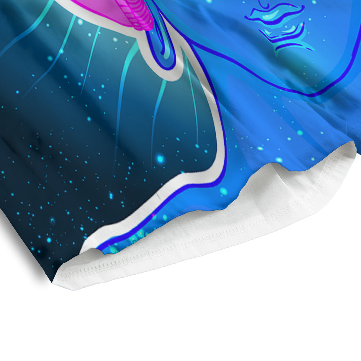Buddha Psychedelic Print Men's Athletic Shorts
