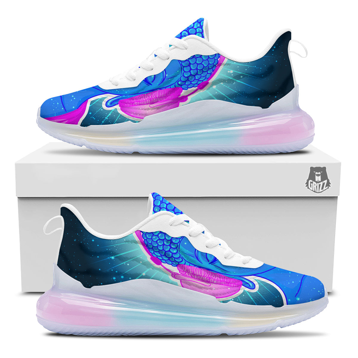Buddha Psychedelic Print Running Sneakers-grizzshop