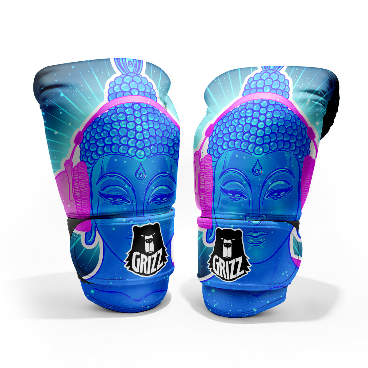 Buddha Psychedelic Print Pro Boxing Glove