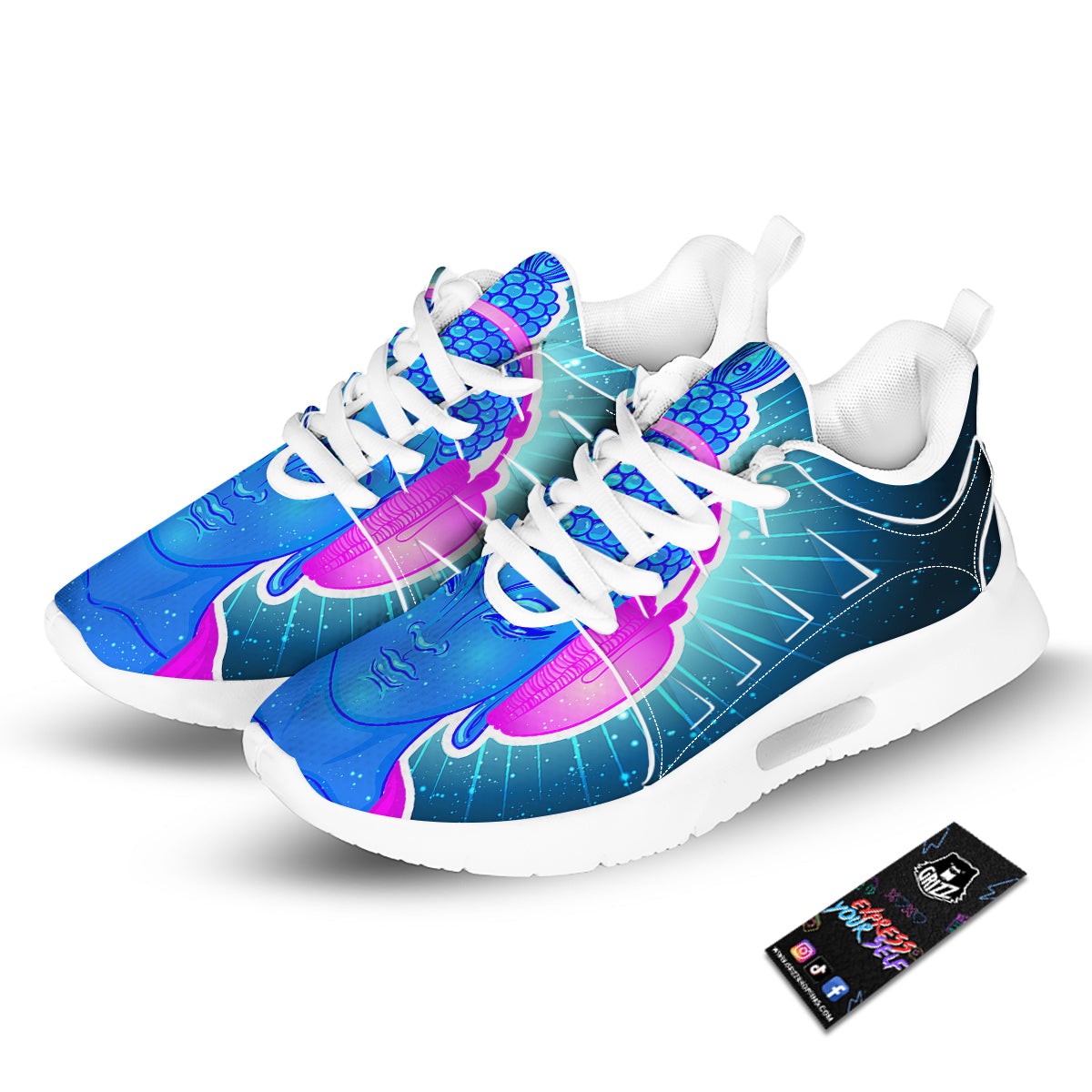 Buddha Psychedelic Print Tennis Shoes-grizzshop