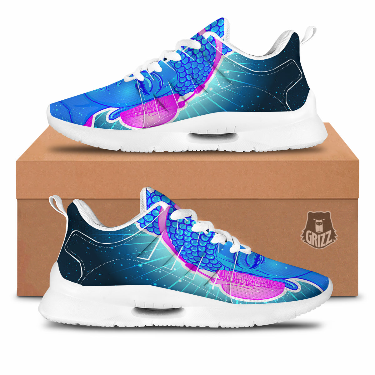 Buddha Psychedelic Print Tennis Shoes-grizzshop