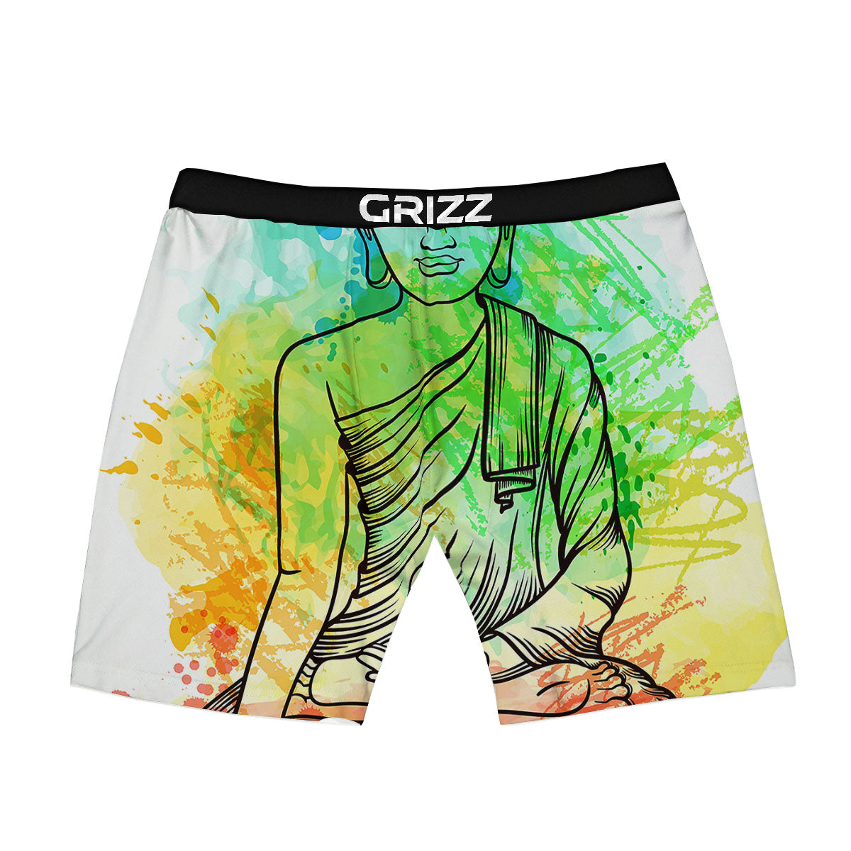 Buddha Reggae Print Boxer Briefs-grizzshop