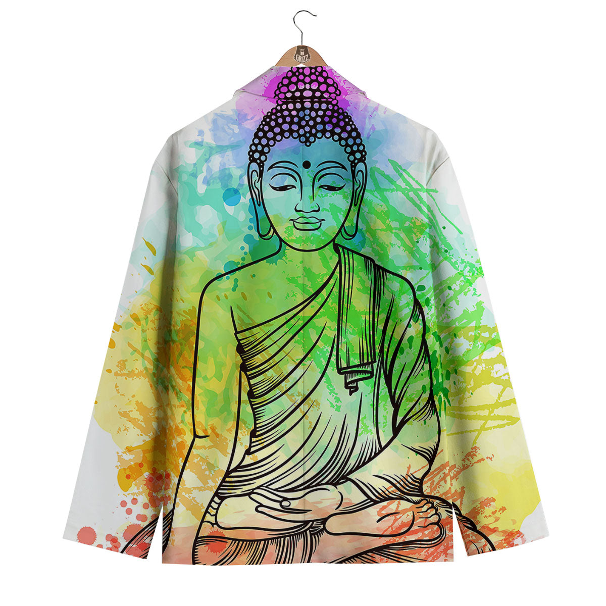Buddha Reggae Print Men's Blazer-grizzshop
