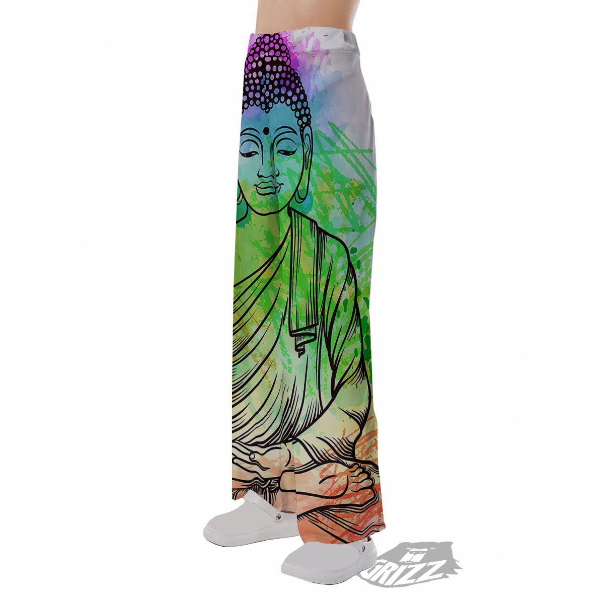 Buddha Reggae Print Pajama Pants-grizzshop