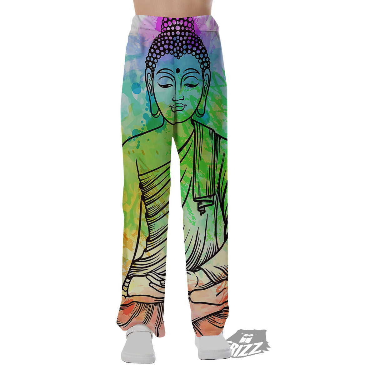 Buddha Reggae Print Pajama Pants-grizzshop