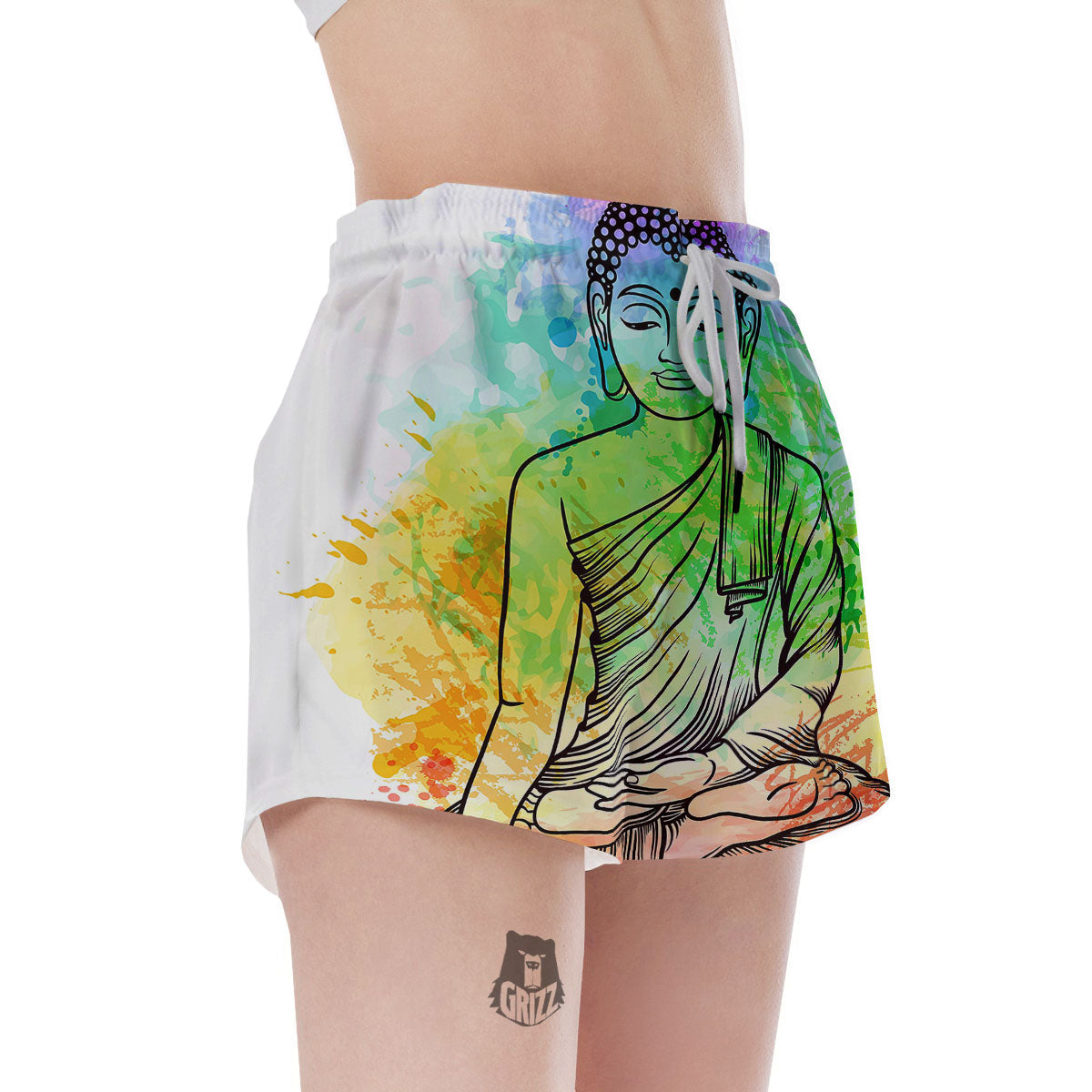 Buddha Reggae Print Women's Shorts-grizzshop