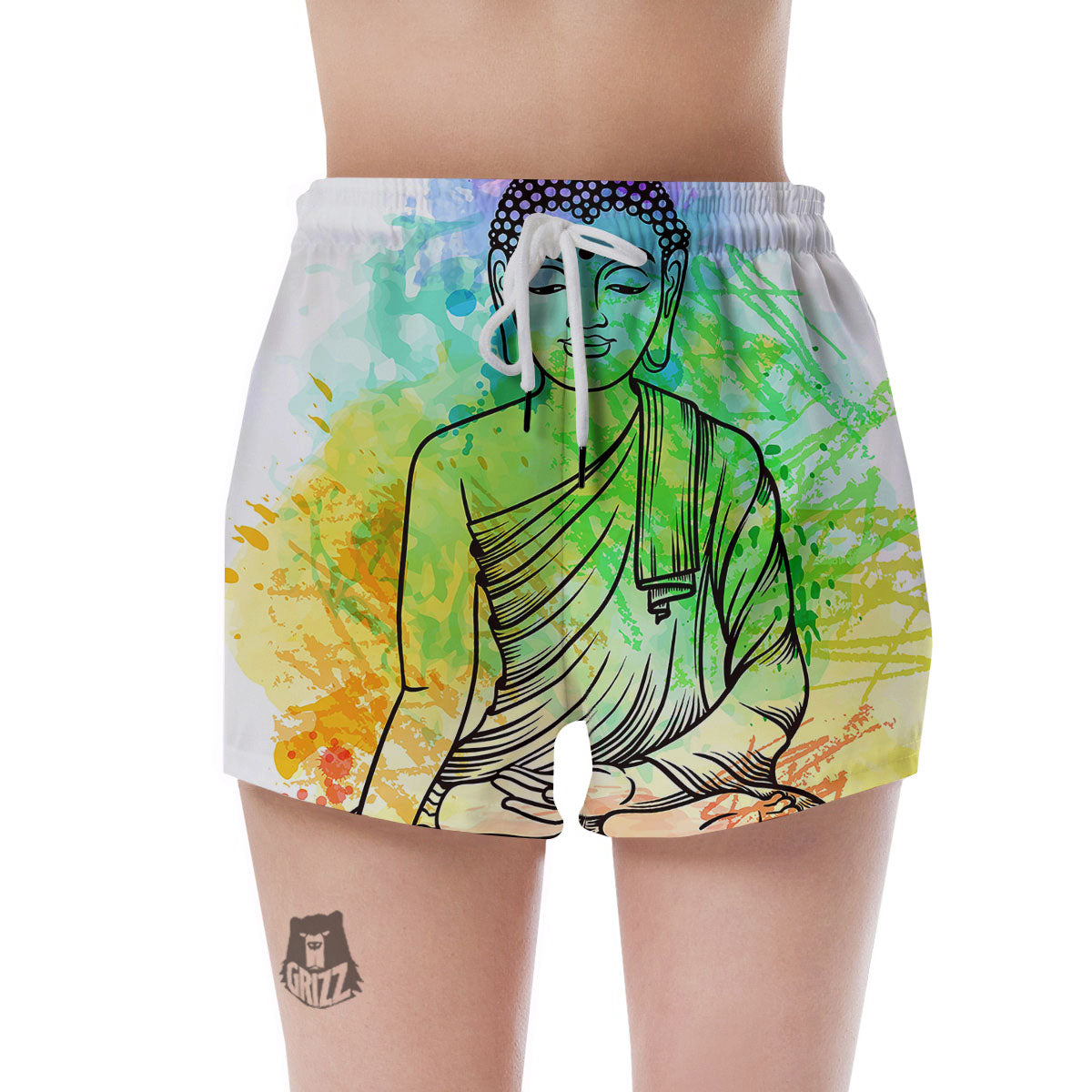 Buddha Reggae Print Women's Shorts-grizzshop