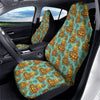 Buddha Sits On The Leaf Print Pattern Car Seat Covers-grizzshop