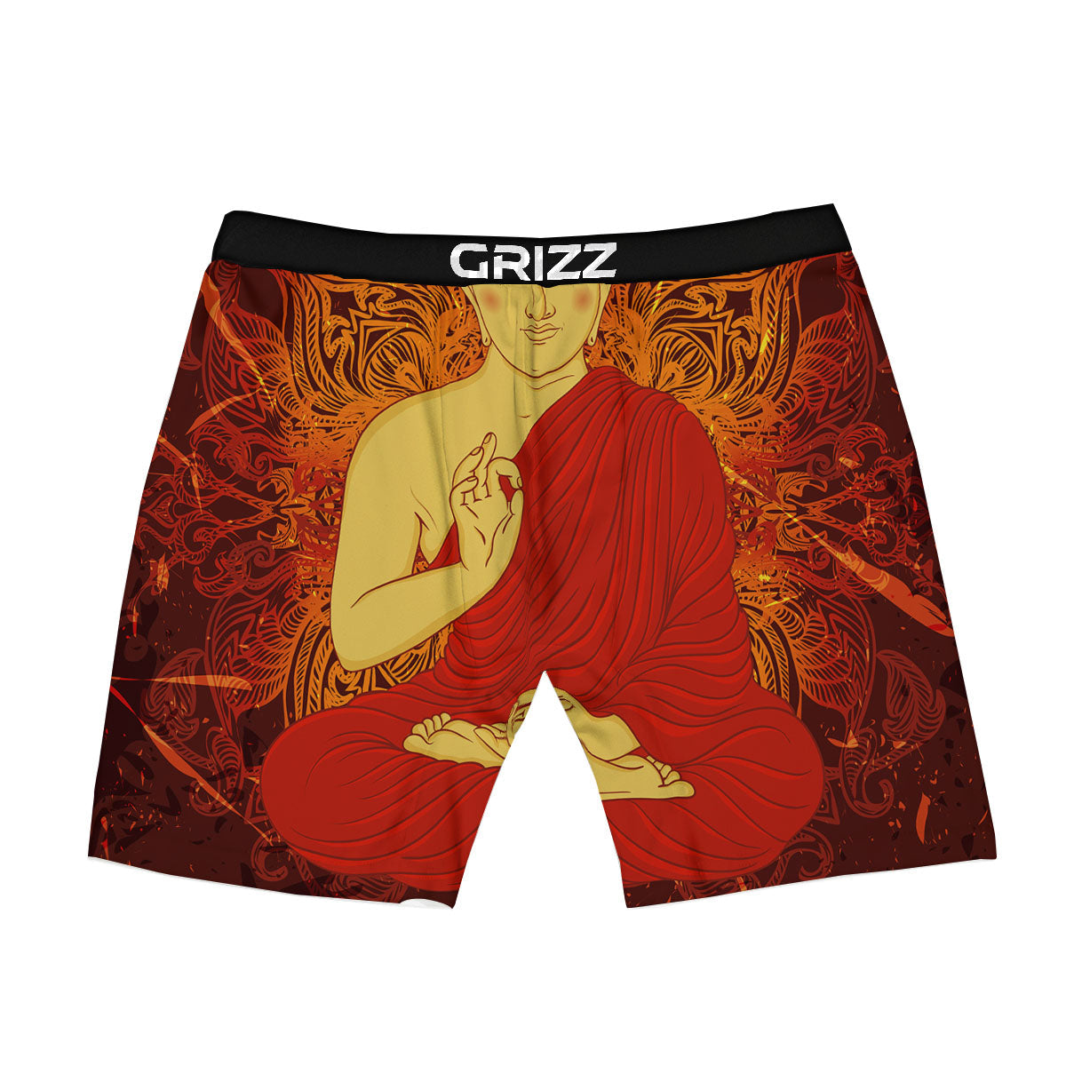 Buddha Statue Vintage Print Boxer Briefs-grizzshop