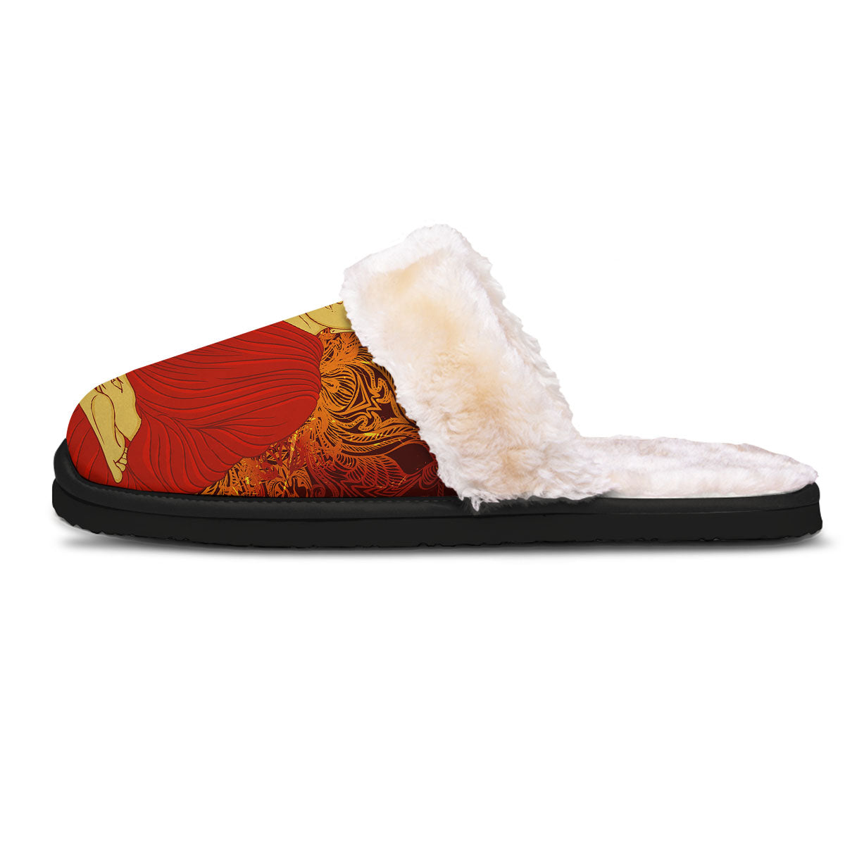 Buddha Statue Vintage Print Slippers-grizzshop
