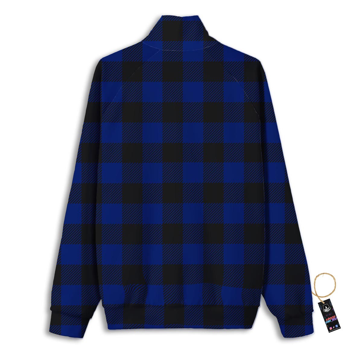 Buddha Teal And Purple Print Track Jacket-grizzshop