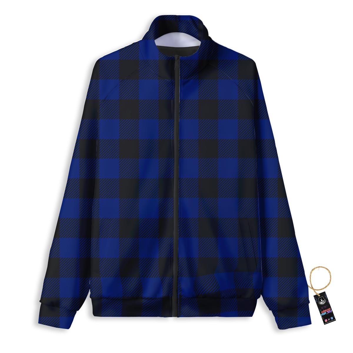 Buddha Teal And Purple Print Track Jacket-grizzshop
