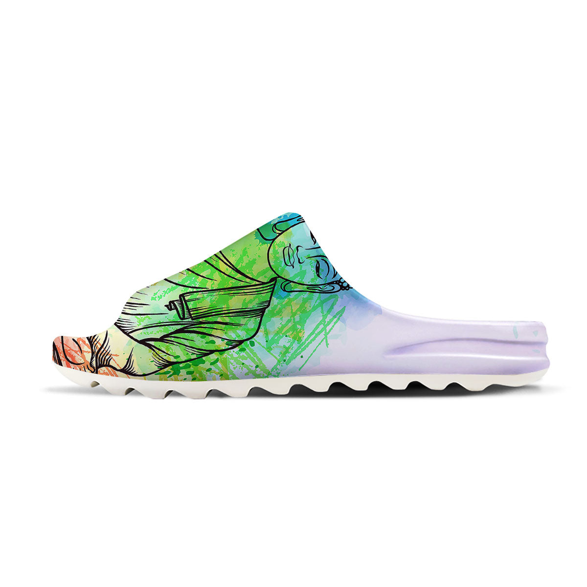 Buddha Reggae Print Sandals-grizzshop